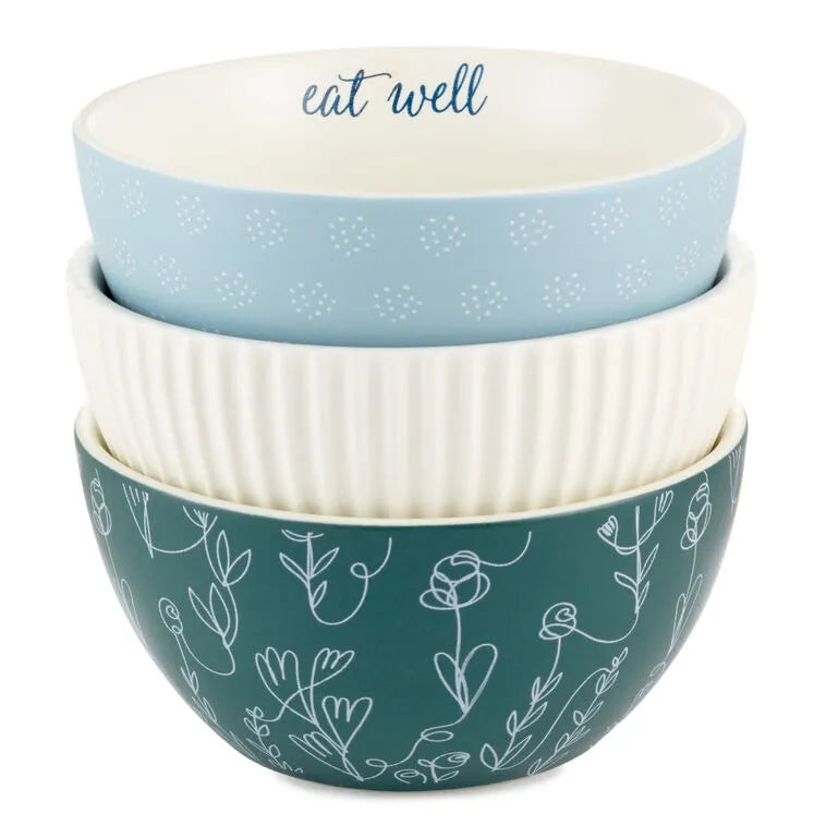 DaySpring Give Thanks Ceramic Bowls, Set of 3