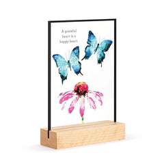 Demdaco Butterflies and Coneflower Large Suncatcher, 7"