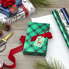 Rustic Winter 3-Pack Foil Christmas Wrapping Paper Assortment, 60 sq. ft.