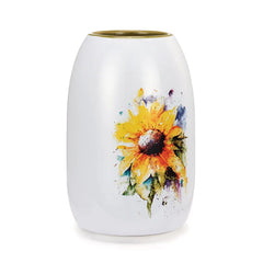 Demdaco Sunflower Vase, 7"