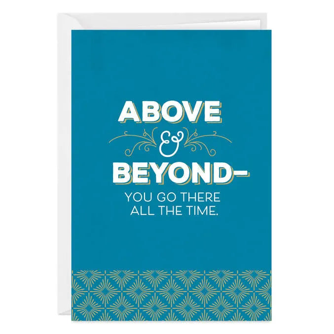 Above and Beyond Thank-You Photo Card