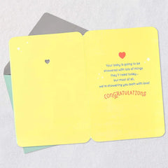 Showered With Love Baby Shower Card From All