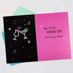 Cheers to Acting Your Age Birthday Card