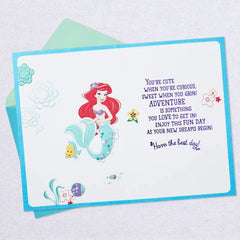 Disney The Little Mermaid Dreams Begin Today Birthday Card for Her