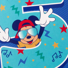 Disney Mickey Mouse Rockin' Your Way Musical 5th Birthday Card