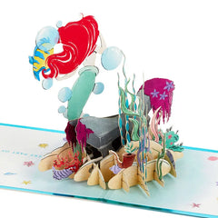Disney The Little Mermaid Wishing You Happiness 3D Pop-Up Card