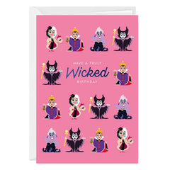 Disney Villains Up To No Good Custom Birthday Card