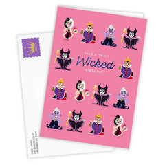 Disney Villains Up To No Good Custom Birthday Card