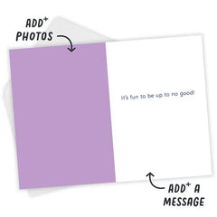 Disney Villains Up To No Good Custom Birthday Card