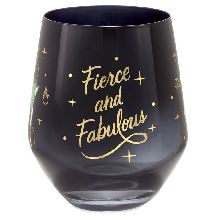 Disney Villains Fierce and Fabulous Stemless Wine Glass, 16 oz.