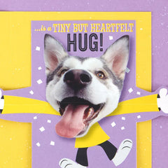 Hugging Dog Pop-Up Birthday Card With Mini Cards
