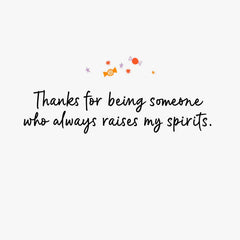Thanks for Raising My Spirits Halloween Card for Friend