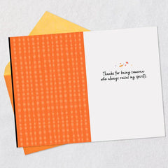 Thanks for Raising My Spirits Halloween Card for Friend