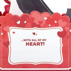 Dog With Heart Musical 3D Pop-Up Love Card With Motion
