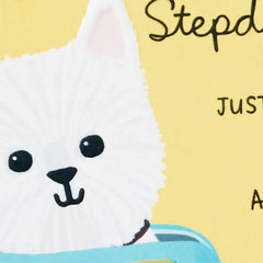 Dog in Purse Birthday Card for Stepdaughter