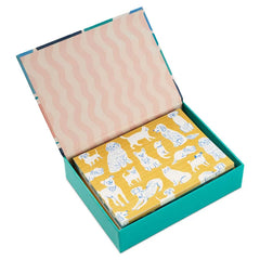 Playful Pets and Patterns Assorted Blank Notes in Designed Box, Pack of 24
