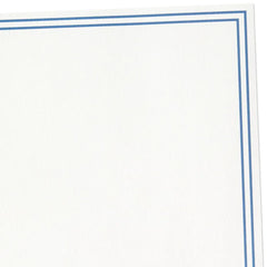 Double Blue Border Stationery Set, Box of 20