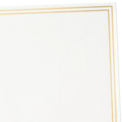 Double Gold Border Stationery Set, Box of 20
