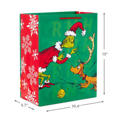 Dr. Seuss's How the Grinch Stole Christmas 2-Pack Assorted Christmas Gift Bags