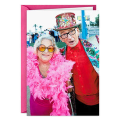 Til We're Old and Embarrassing Funny Romantic Love Card