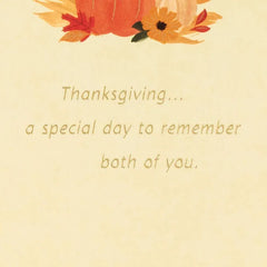 A Special Day to Feel Grateful Thanksgiving Card for Both