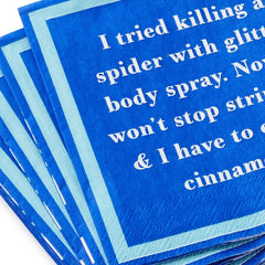 Drinks on Me Are You Drunk Funny Party Napkins, Pack of 20