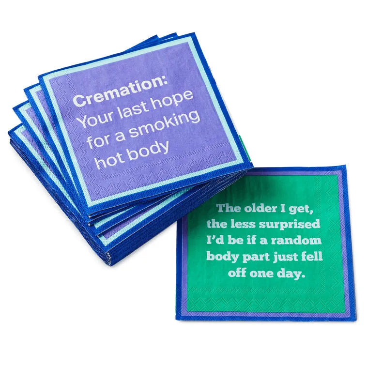Drinks on Me Body Part Funny Party Napkins, Pack of 20