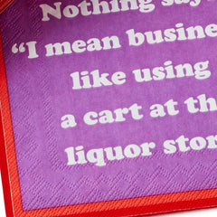 Drinks on Me Fireball Funny Party Napkins, Pack of 20