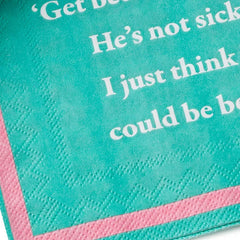Drinks on Me Get Better Soon Funny Party Napkins, Pack of 20