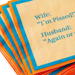 Drinks on Me Pissed Funny Party Napkins, Pack of 20
