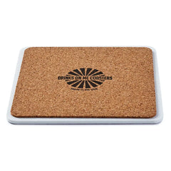 Drinks on Me Same Person Funny Coaster