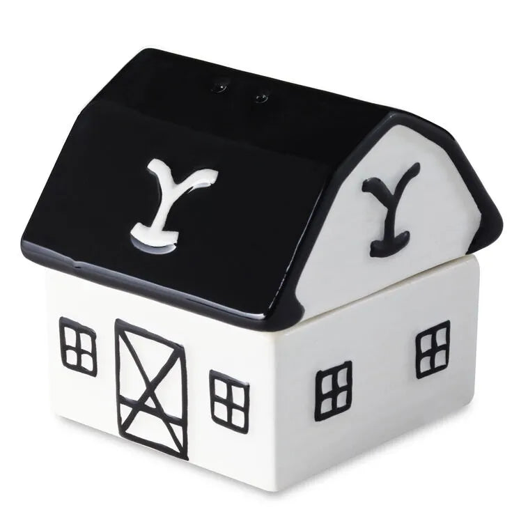 Yellowstone Dutton Ranch Barn Stacked Salt and Pepper Shaker Set