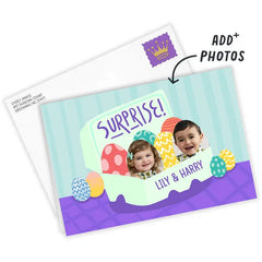 Egg-Cellent Surprise Custom Easter Card