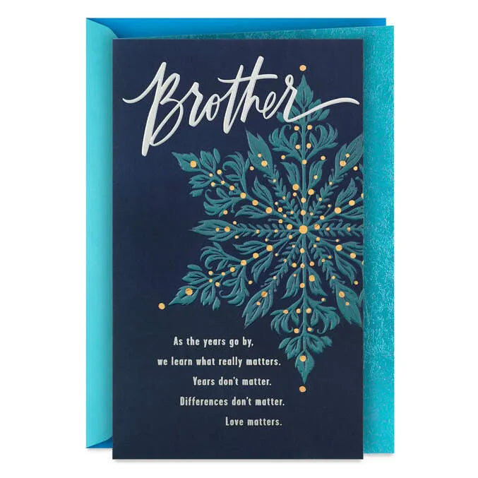 We Share a Bond Christmas Card for Brother