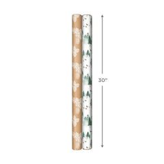 Elegant Evergreens 2-Pack Holiday Wrapping Paper, 150 sq. ft.