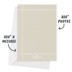 Elegant Gold Script Flat Holiday Photo Card