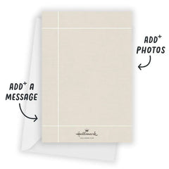 Elegant Merry Flat Christmas Photo Card