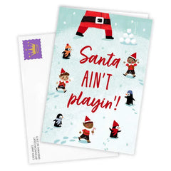 Santa's Sleighin' Custom Christmas Card
