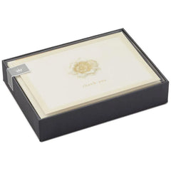 Embossed Flower Thank You Notes, Box of 10