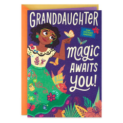 Disney Encanto Mirabel Birthday Card for Granddaughter With Stickers