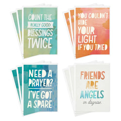 Abstract Collage Boxed Encouragement Cards Assortment, Pack of 12