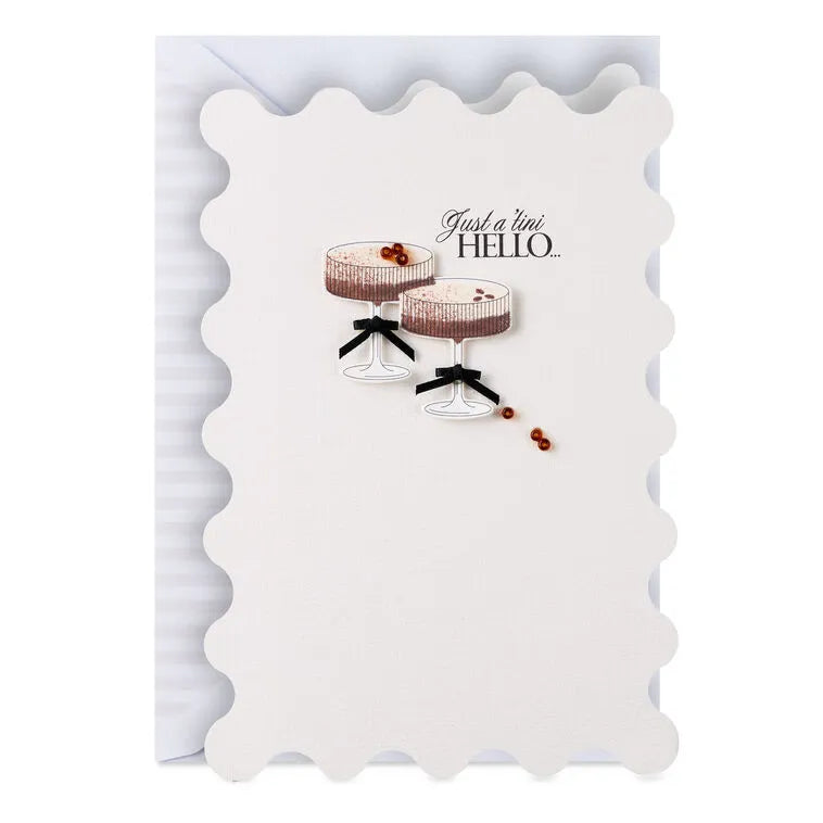 Espresso Martini Blank Thinking of You Card