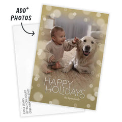 Soft Bubbles Flat Holiday Photo Card