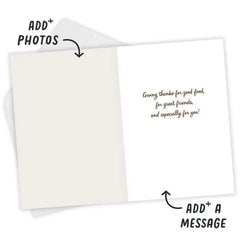 White Frame Custom Friendsgiving Card