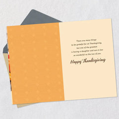Grateful for the Two of You Thanksgiving Card for Daughter and Son-in-Law
