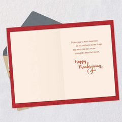 Wishing You So Much Happiness Thanksgiving Card