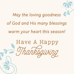 May His Blessings Warm Your Heart Religious Thanksgiving Card