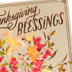 Fall Foliage Bouquet Religious Thanksgiving Cards, Pack of 6