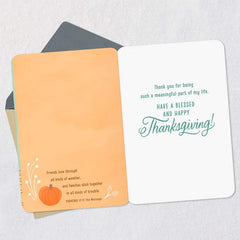 Friends Are Like Family We Choose Religious Thanksgiving Card