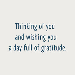 A Day Full of Gratitude Thanksgiving Card